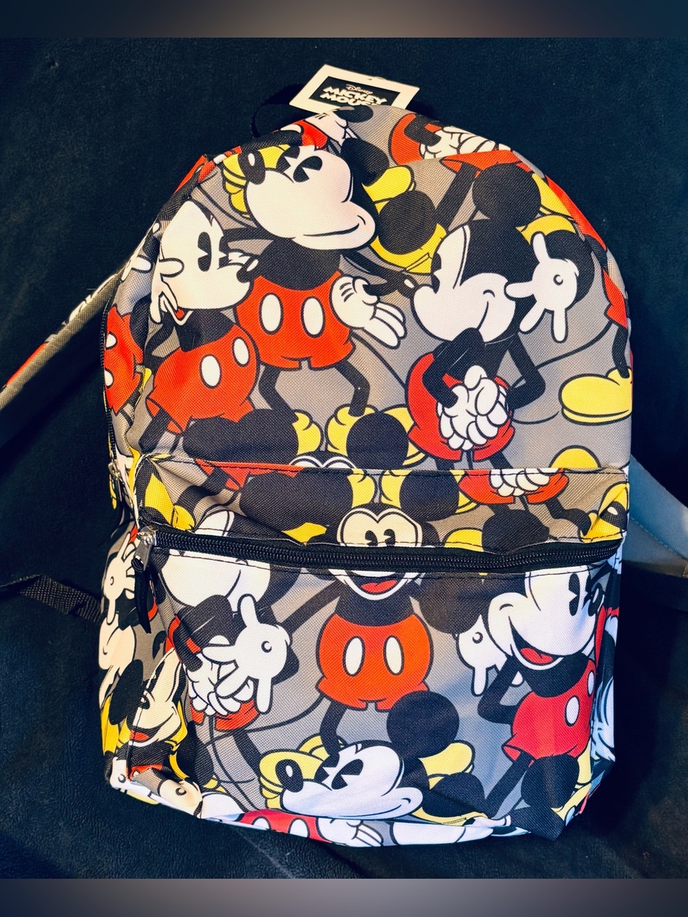 Disney Mickey Mouse Print 16” Backpack
